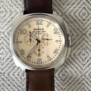 SHINOLA Argonite Men’s Chronograph Leather Watch